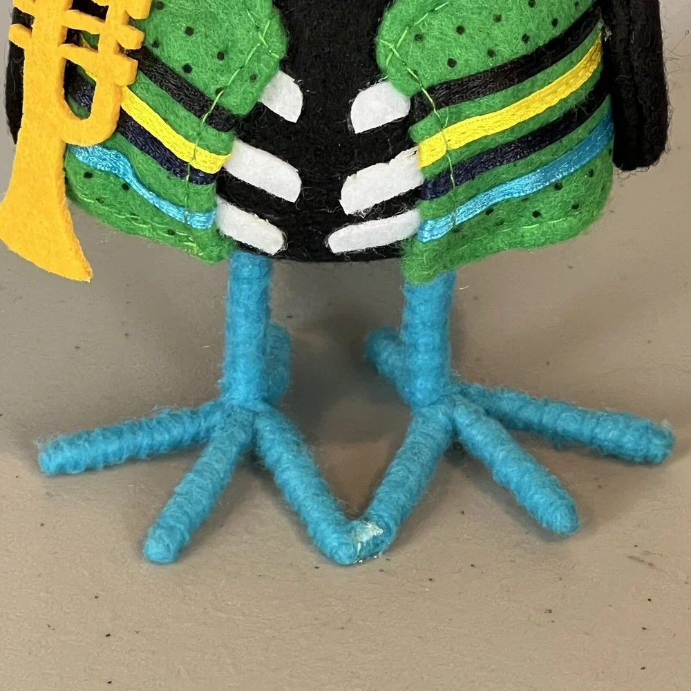 2017 Target Spritz Felt Bird Trompetista Day of the Dead Halloween Trumpet Bird